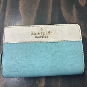 Kate Spade Aqua and Cream Wallet